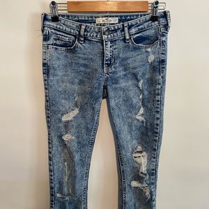 🌵Hollister Acid wash skinny Jeans 1/25W
